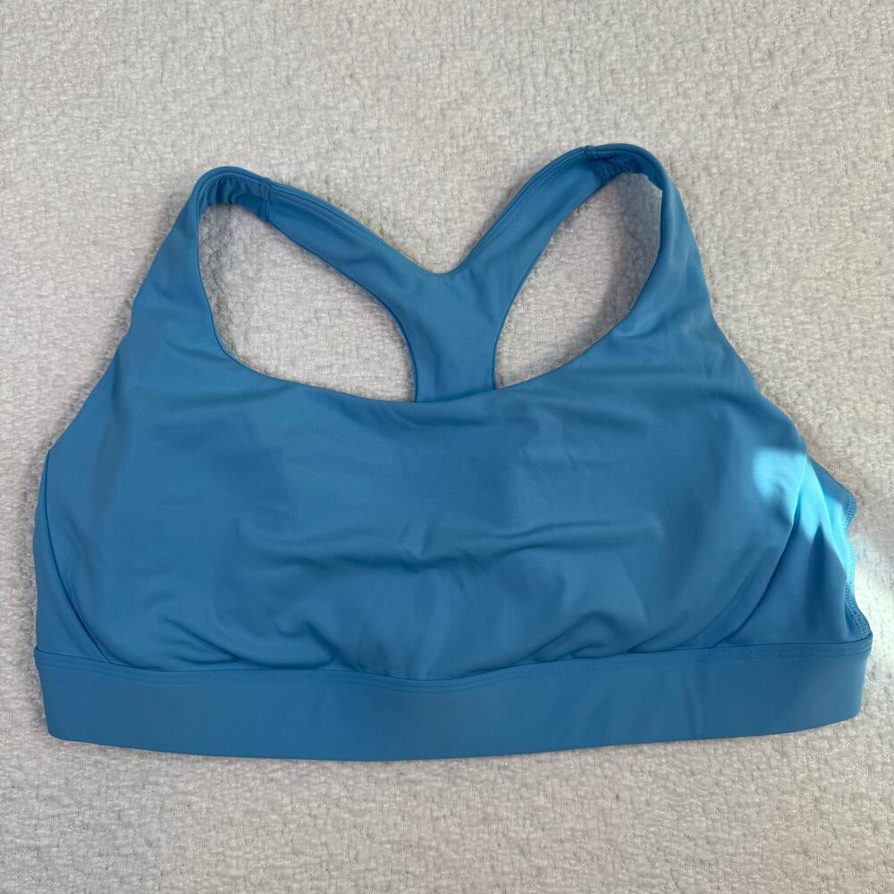 Athleta womens ultimate D-DD+ light blue sports bra size XL gym workout